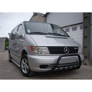 Přední ochranný rám (bullbar) WT003 Black (nerez) Mercedes Vito W638 1996–2003 fotografie 1
