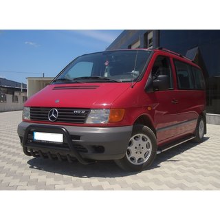 Přední ochranný rám (bullbar) WT003 Black (nerez) Mercedes Vito W638 1996–2003 fotografie 3
