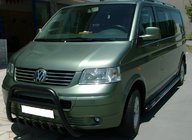 Volkswagen T5 Multivan 2003–2010 Přední ochranný rám (bullbar) WT003 Black (nerez) fotografie 3