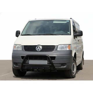 Přední ochranný rám (bullbar) WT003 Black (nerez) Volkswagen T5 Caravelle 2004–2010 fotografie 1
