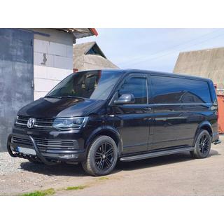 Přední ochranný rám (bullbar) WT003 Black (nerez) Volkswagen T6 2015–2024 fotografie 1