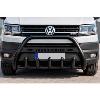 Přední ochranný rám WT004 Black (nerez) Volkswagen T4 Transporter 1990–2003 fotografie 1