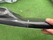 BMW řada 5 E60/E61 2003–2010 Zlevněný přední lip spoiler DPT (s finy, pro M5 Hamann, černý lesk) fotografie 4