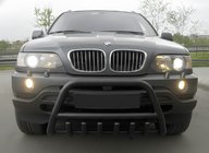 BMW X5 E53 1999–2006 Přední ochranný rám WT003 Black (nerez) fotografie 2