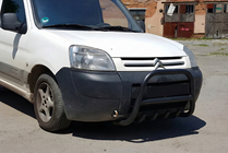 Citroen Berlingo 1996–2008 Přední ochranný rám WT003 Black (nerez) fotografie 4