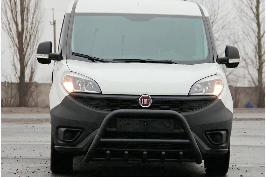 Fiat Doblo II 2010–2022 Přední ochranný rám (bullbar) WT003 Black (nerez) Image