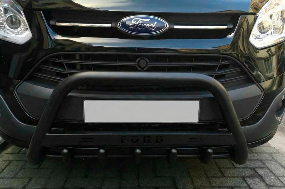 Ford Custom 2013–2022 Přední ochranný rám WT004 Black (nerez) Image