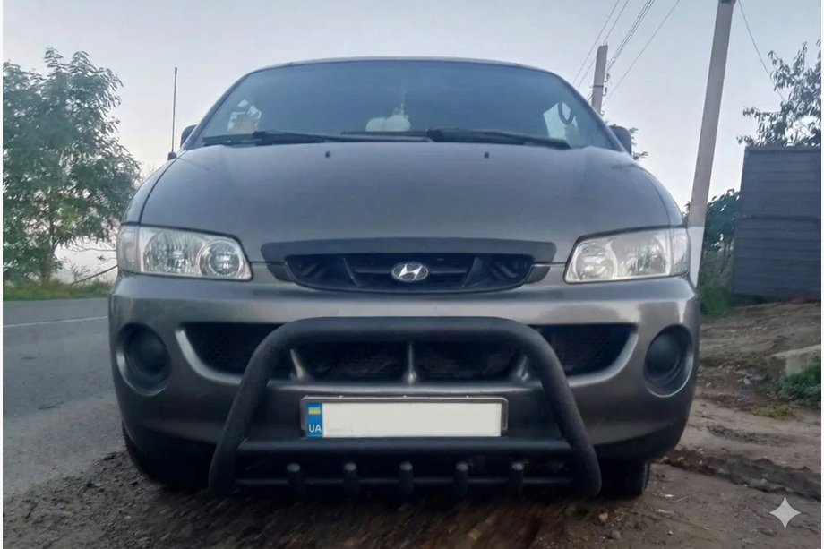 Hyundai H200, H1, Starex 1998–2007 Přední ochranný rám WT003 Black (nerez) Image