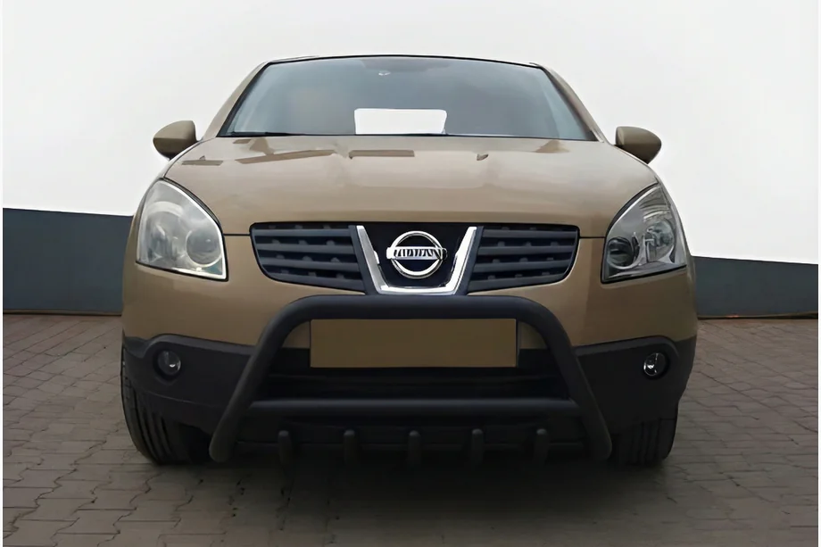 Nissan Qashqai 2007–2010 Přední ochranný rám WT003 Black (nerez) Image