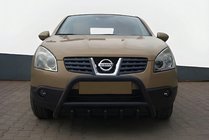 Nissan Qashqai 2010–2014 Přední ochranný rám WT003 Black (nerez) fotografie 1