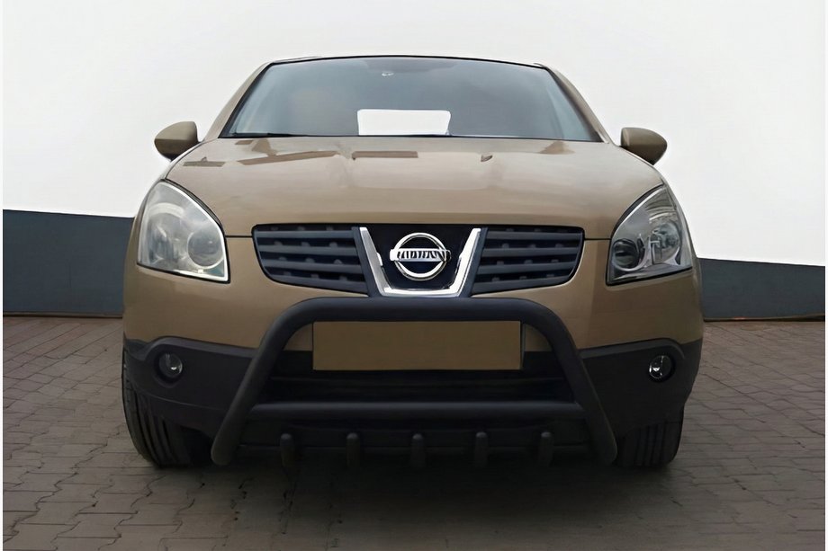 Nissan Qashqai 2010–2014 Přední ochranný rám WT003 Black (nerez) Image