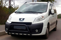 Peugeot Expert 2007–2016 Přední ochranný rám WT003 Black (nerez) fotografie 1