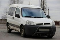 Peugeot Partner 1996–2008 Přední ochranný rám WT003 Black (nerez) fotografie 5