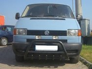 Volkswagen T4 Caravelle/Multivan 1990–2003 Přední ochranný rám WT003 Black (nerez) fotografie 1