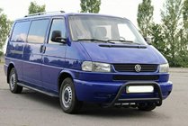 Volkswagen T4 Caravelle/Multivan 1990–2003 Přední ochranný rám WT003 Black (nerez) fotografie 4