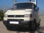 Volkswagen T4 Caravelle/Multivan 1990–2003 Přední ochranný rám WT003 Black (nerez) fotografie 2