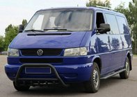 Volkswagen T4 Caravelle/Multivan 1990–2003 Přední ochranný rám WT003 Black (nerez) fotografie 6