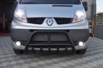 Renault Trafic 2001–2015 Přední ochranný rám (bullbar) WT003 Black (nerez) fotografie 1