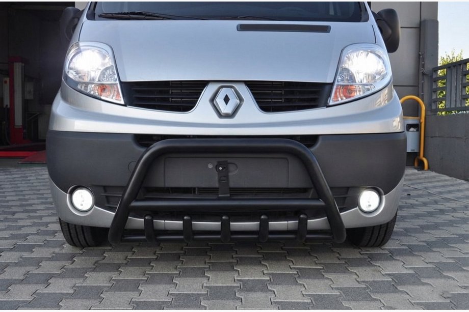 Opel Vivaro 2001–2015 Přední ochranný rám (bullbar) WT003 Black (nerez) Image