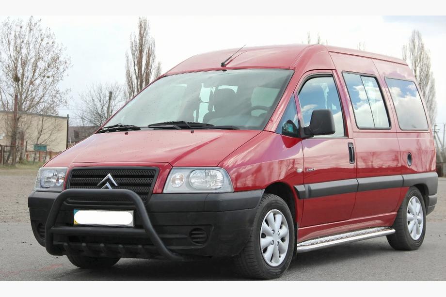 Citroen Jumpy 1996–2007 Přední ochranný rám WT003 Black (nerez) Image