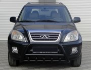 Chery Tiggo 1 2005–2016 Přední ochranný rám WT003 Black (nerez) fotografie 1