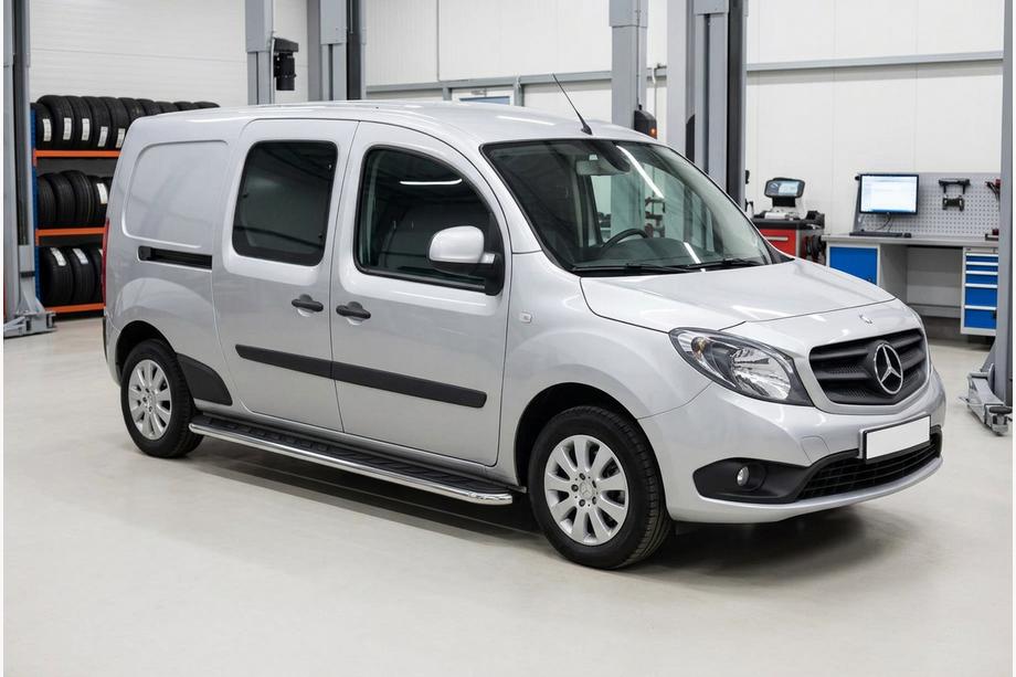 Mercedes Citan 2013–2021 Boční nášlapy Maydos V1 (2 ks, hliník / nerez) Dlouhý rozvor Image