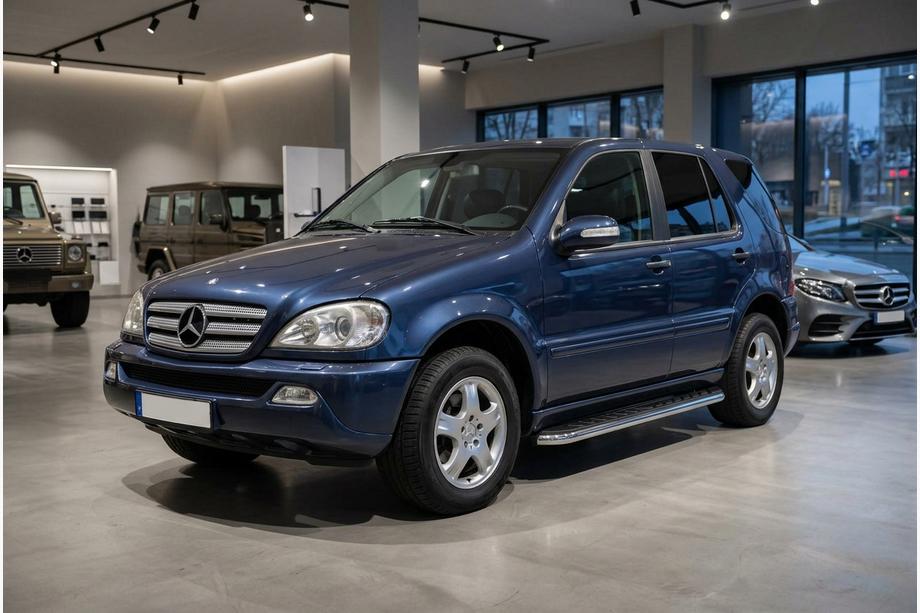 Mercedes ML W163 1997–2005 Boční prahy Maydos V1 (2 ks, hliník ↗ nerez) Image