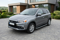 Mitsubishi ASX 2010–2023 Boční prahy Tayga Grey (2 ks, hliník) fotografie 1