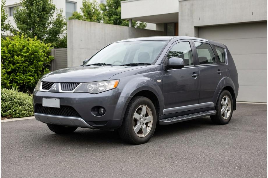 Mitsubishi Outlander 2006–2012 Boční prahy Allmond Black (2 ks, hliník) Image