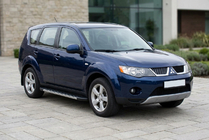Mitsubishi Outlander 2006–2012 Boční nášlapy Duru (2 ks, hliník) fotografie 1