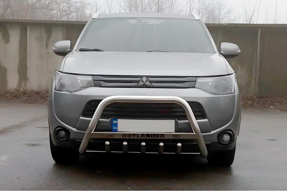 Mitsubishi Outlander 2012–2021 Přední ochranný rám WT004 (nerez) Fotografie 3