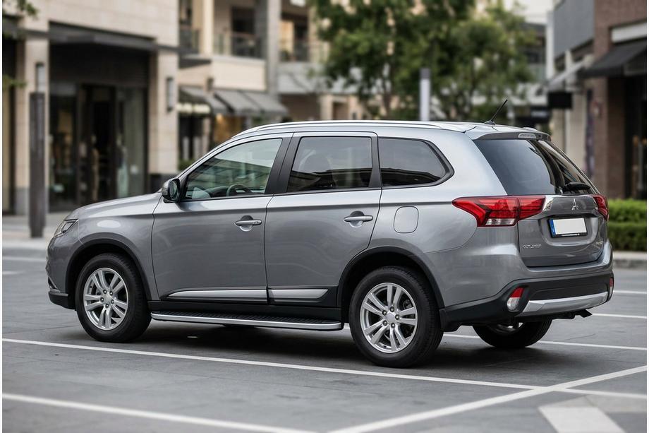 Mitsubishi Outlander 2012–2021 Boční nášlapy Tayga Grey (2 ks, hliník) Image