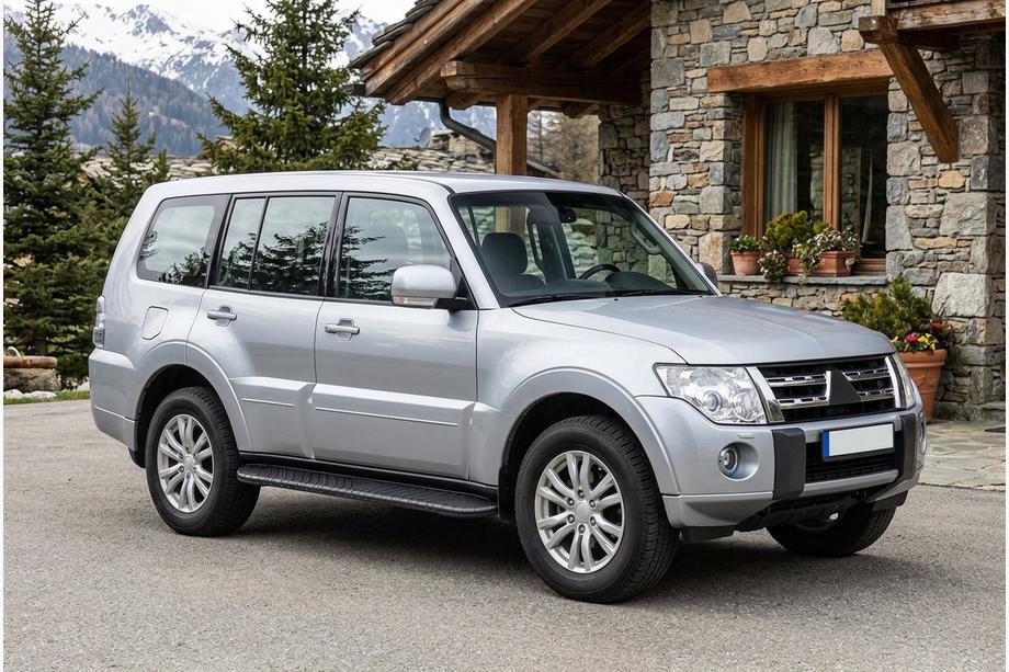 Mitsubishi Pajero Wagon IV 2006–2021 Boční prahy Bosphorus Black (2 ks, hliník) Image