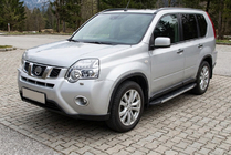 Nissan X-trail T31 2007–2014 Boční nášlapy Duru (2 ks, hliník) fotografie 1