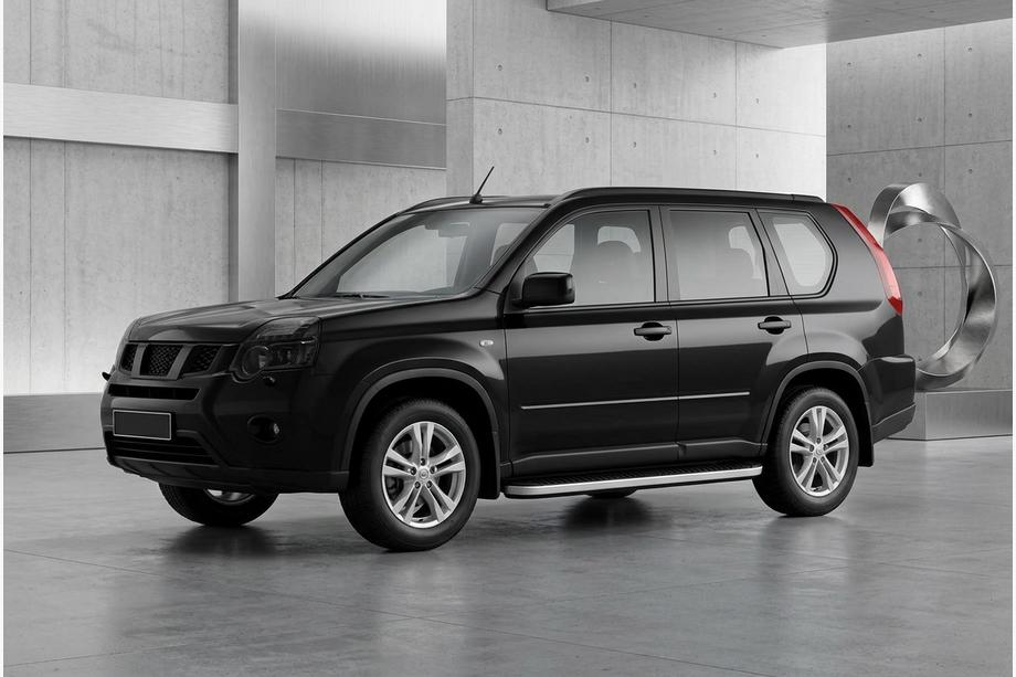 Nissan X-trail T31 2007–2014 Boční prahy Tayga Grey (2 ks, hliník) Image