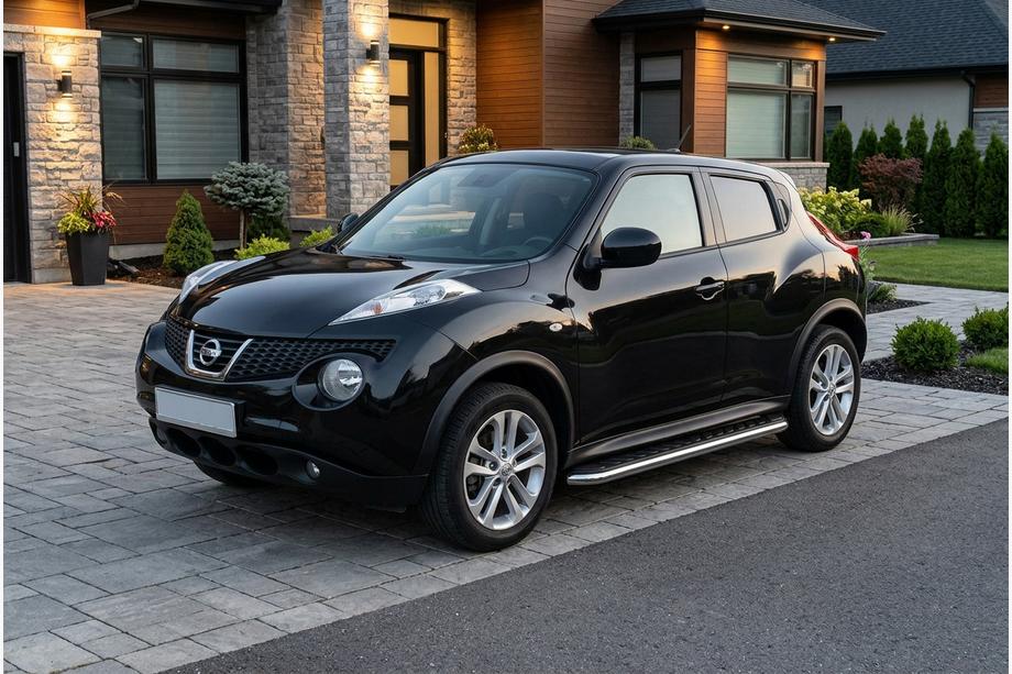 Nissan Juke 2010–2019 Boční prahy Maydos V1 (2 ks, hliník ↗ nerez) Image