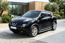 Nissan Juke 2010–2019 Boční prahy Tayga Grey (2 ks, hliník) fotografie 1