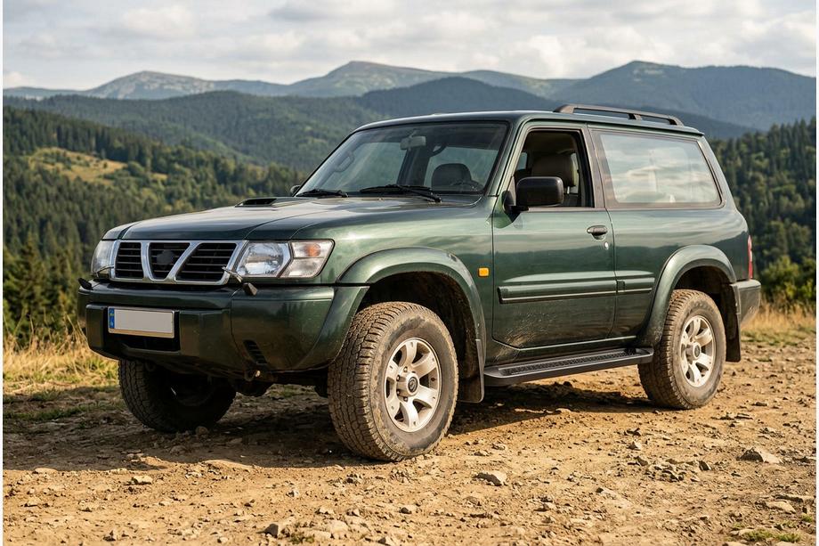 Nissan Patrol Y61 1997–2011 Boční prahy Allmond Black (2 ks, hliník) Image