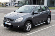 Nissan Qashqai 2007–2010 Boční nášlapy Line (2 ks, hliník) fotografie 1