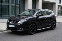 Nissan Qashqai 2014–2021 Boční prahy Maydos V1 (2 ks, hliník ↗ nerez) fotografie 1