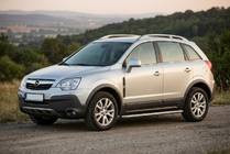 Opel Antara 2006–2017 Boční prahy Maydos V1 (2 ks, hliník ↗ nerez) 2016–2018 fotografie 1