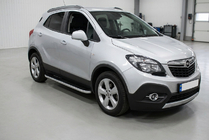 Opel Mokka 2012–2021 Boční prahy Tayga Grey (2 ks, hliník) fotografie 1