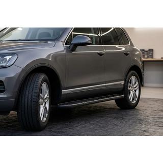 Boční prahy Bosphorus Black (2 ks, hliník) Porsche Cayenne 2003–2010 fotografie 1