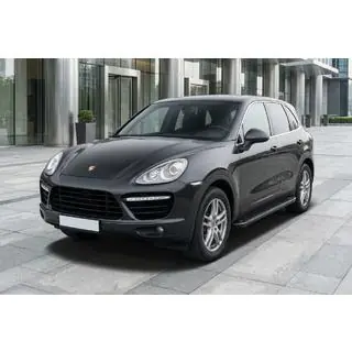 Boční prahy Allmond Black (2 ks, hliník) Porsche Cayenne 2010–2017 fotografie 1