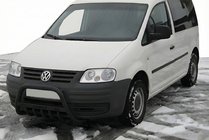Volkswagen Caddy 2004–2010 Přední ochranný rám WT004 Black (nerez) fotografie 1