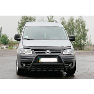 Přední ochranný rám WT004 Black (nerez) Volkswagen Caddy 2004–2010 fotografie 2
