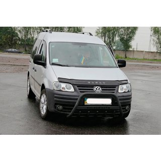 Přední ochranný rám WT004 Black (nerez) Volkswagen Caddy 2004–2010 fotografie 4