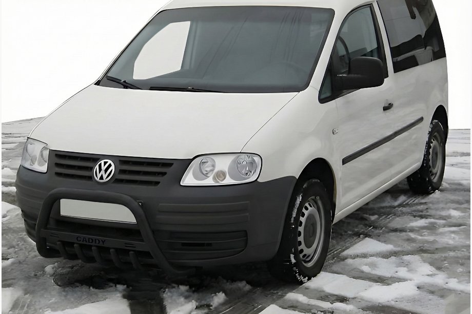 Volkswagen Caddy 2004–2010 Přední ochranný rám WT004 Black (nerez) Image