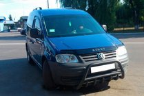 Volkswagen Caddy 2004–2010 Přední ochranný rám WT003 Black (nerez) fotografie 4