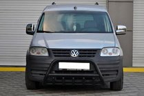 Volkswagen Caddy 2004–2010 Přední ochranný rám WT003 Black (nerez) fotografie 1